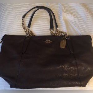 Coach Burgundy Leather Satchel